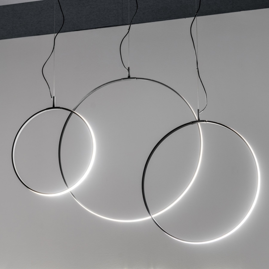 Ideal Lux - LED Lustr na lanku CIRCUS LED/36W/230V pr. 74,5 cm CRI 90 černá