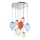 Ideal Lux - LED Lustr na lanku CLOWN 8xG9/3W/230V pr. 50 cm pestrobarevná