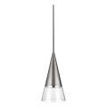 Ideal Lux - LED Lustr na lanku CONO 1xGU10/7W/230V pr. 15 cm CRI 90 matný chrom