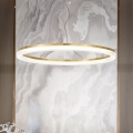 Ideal Lux - LED Lustr na lanku CROWN LED/42W/230V 3000K pr. 80 cm CRI 90 mosaz