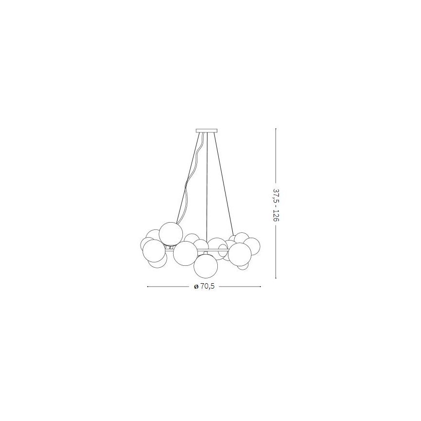 Ideal Lux - LED Lustr na lanku DNA 25xG9/3,2W/230V