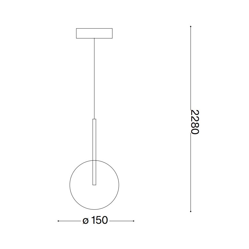 Ideal Lux - LED Lustr na lanku EQUINOXE 1xG4/2W/230V pr. 15 cm lesklý chrom/čirá