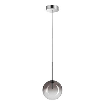 Ideal Lux - LED Lustr na lanku EQUINOXE 1xG4/2W/230V pr. 15 cm lesklý chrom/kouřová