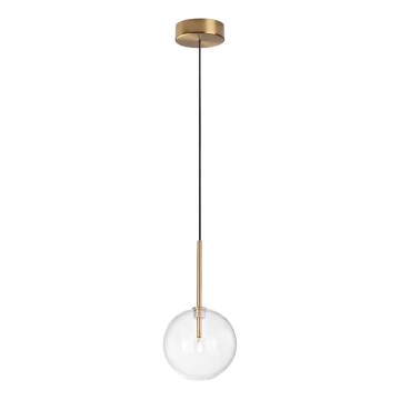 Ideal Lux - LED Lustr na lanku EQUINOXE 1xG4/2W/230V pr. 15 cm mosaz/čirá