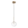 Ideal Lux - LED Lustr na lanku EQUINOXE 1xG4/2W/230V pr. 15 cm mosaz/čirá