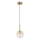 Ideal Lux - LED Lustr na lanku EQUINOXE 1xG4/2W/230V pr. 15 cm mosaz/kouřová