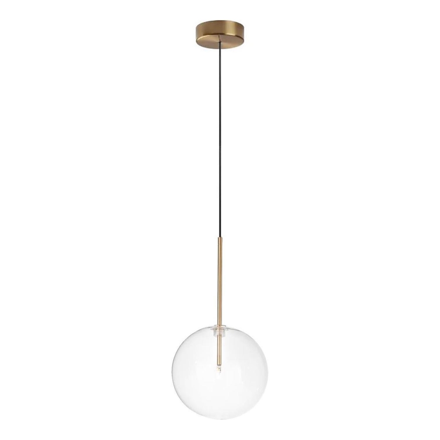 Ideal Lux - LED Lustr na lanku EQUINOXE 1xG4/2W/230V pr. 20 cm mosaz/čirá