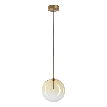 Ideal Lux - LED Lustr na lanku EQUINOXE 1xG4/2W/230V pr. 20 cm mosaz/kouřová