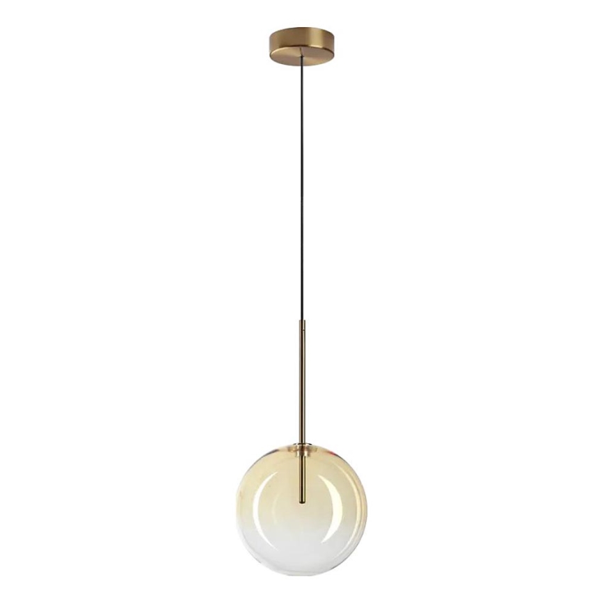 Ideal Lux - LED Lustr na lanku EQUINOXE 1xG4/2W/230V pr. 20 cm mosaz/kouřová