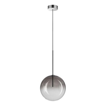 Ideal Lux - LED Lustr na lanku EQUINOXE 1xG4/2W/230V pr. 25 cm lesklý chrom/kouřová