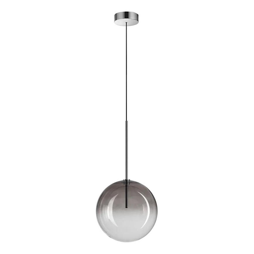 Ideal Lux - LED Lustr na lanku EQUINOXE 1xG4/2W/230V pr. 25 cm lesklý chrom/kouřová