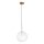 Ideal Lux - LED Lustr na lanku EQUINOXE 1xG4/2W/230V pr. 25 cm mosaz/čirá