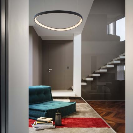 Ideal Lux - LED Lustr na lanku GEMINI LED/47W/230V 2700K pr. 61 cm CRI 90 černá