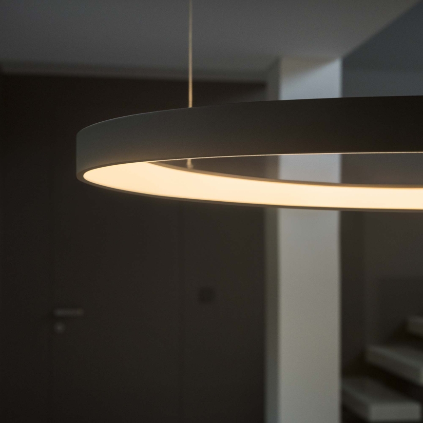 Ideal Lux - LED Lustr na lanku GEMINI LED/78W/230V 2700K pr. 105 cm CRI 90 černá
