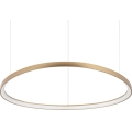 Ideal Lux - LED Lustr na lanku GEMINI LED/78W/230V 2700K pr. 105 cm CRI 90 mosaz
