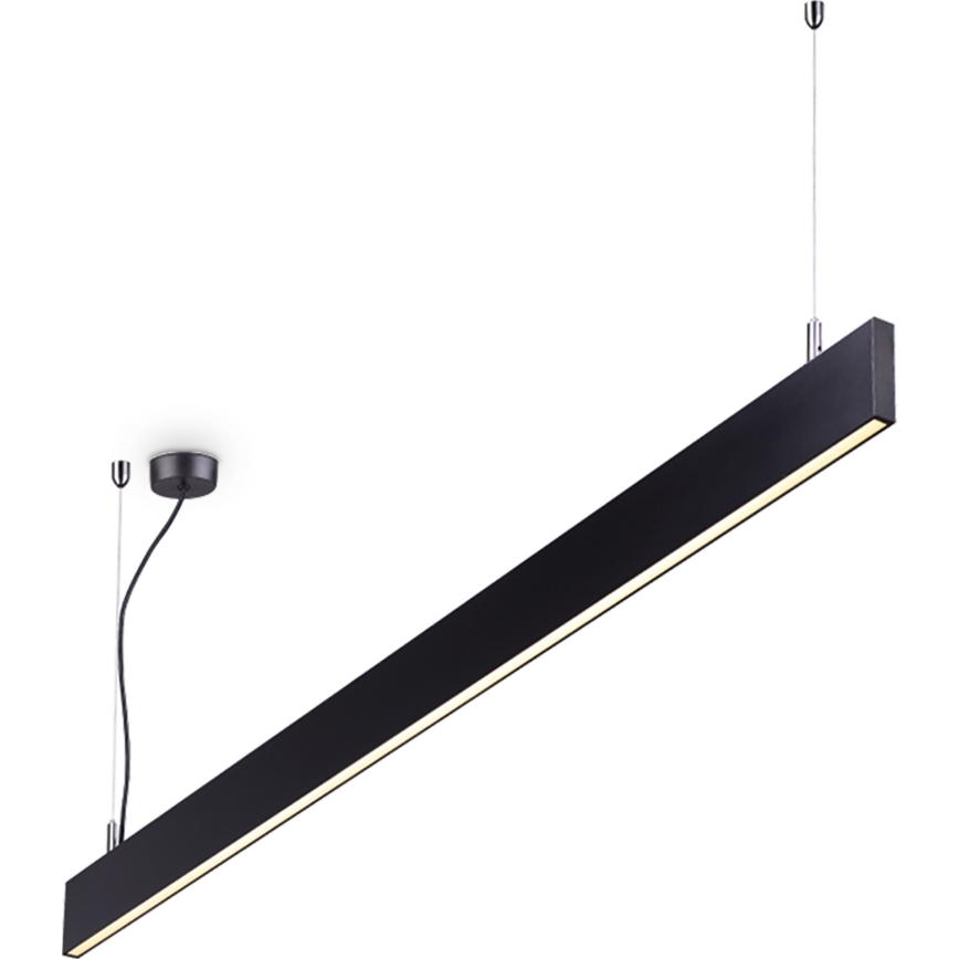 Ideal Lux - LED Lustr na lanku LINUS LED/32W/230V 3000K CRI 90 120 cm černá