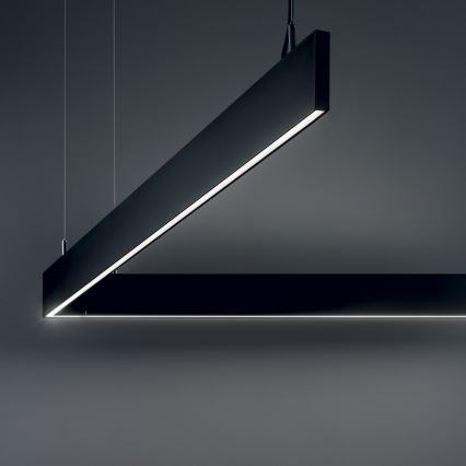 Ideal Lux - LED Lustr na lanku LINUS LED/32W/230V 3000K CRI 90 120 cm černá