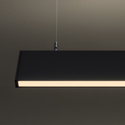 Ideal Lux - LED Lustr na lanku LINUS LED/32W/230V 3000K CRI 90 120 cm černá