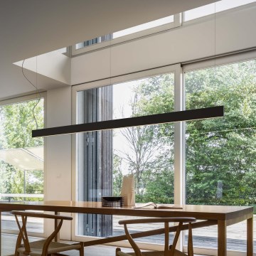 Ideal Lux - LED Lustr na lanku LINUS LED/32W/230V 4000K CRI 90 120 cm černá