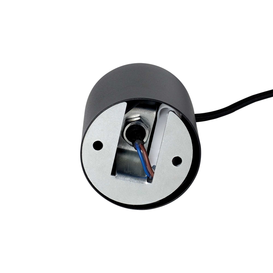 Ideal Lux - LED Lustr na lanku LOOK 1xGU10/7W/230V CRI 90 pr. 6 cm černá
