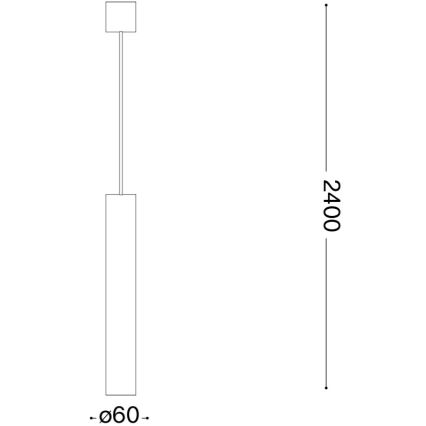 Ideal Lux - LED Lustr na lanku LOOK 1xGU10/7W/230V CRI 90 pr. 6 cm lesklý chrom