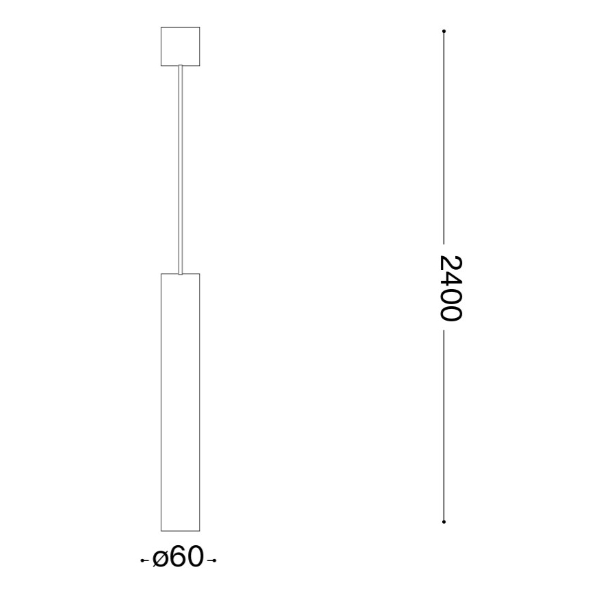 Ideal Lux - LED Lustr na lanku LOOK 1xGU10/7W/230V CRI 90 pr. 6 cm lesklý chrom
