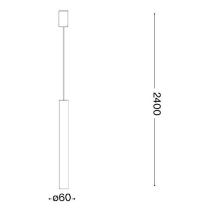 Ideal Lux - LED Lustr na lanku LOOK 1xGU10/7W/230V CRI 90 pr. 6 cm měděná