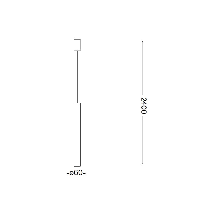 Ideal Lux - LED Lustr na lanku LOOK 1xGU10/7W/230V CRI 90 pr. 6 cm měděná