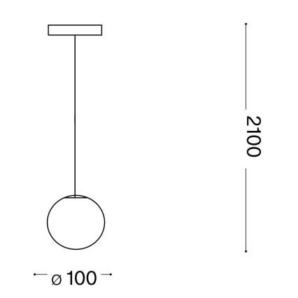 Ideal Lux - LED Lustr na lanku MAPA 1xG9/3W/230V pr. 10 cm bílá