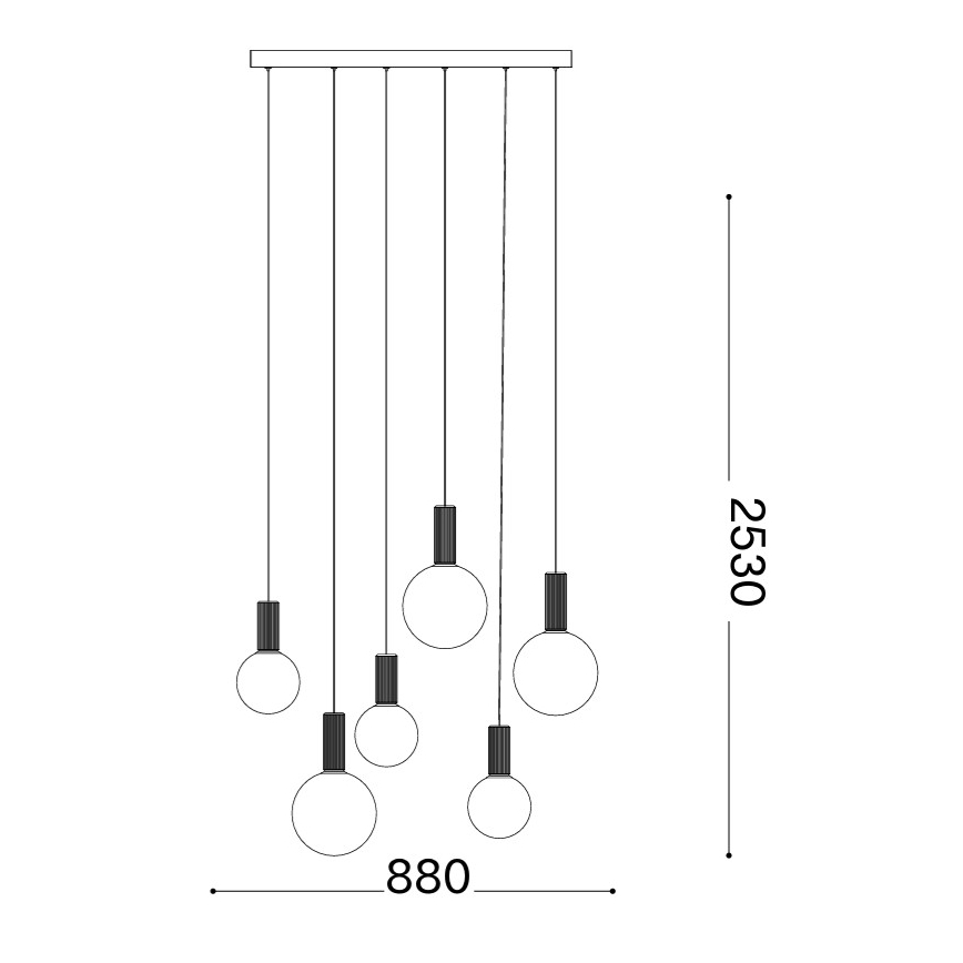 Ideal Lux - LED Lustr na lanku ODEON LED/39W/230V CRI 90 béžová/bílá