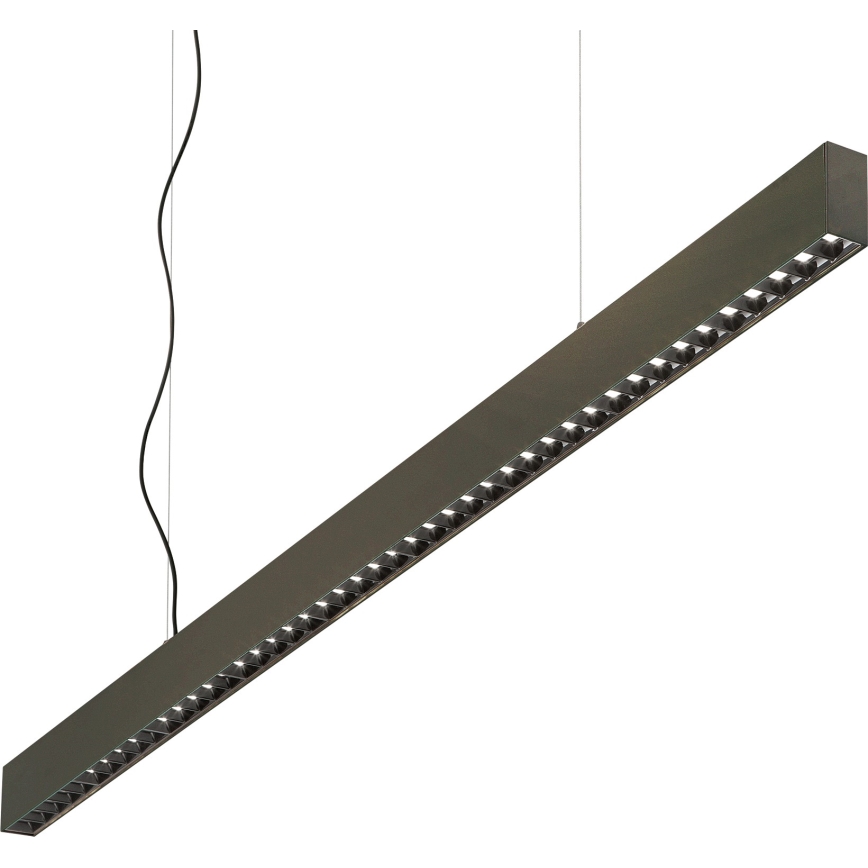 Ideal Lux - LED Lustr na lanku OFFICE LED/30W/230V 3000K CRI 90 černá