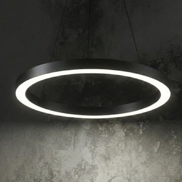 Ideal Lux - LED Lustr na lanku ORACLE LED/35W/230V 3000K pr. 70 cm CRI 90 černá