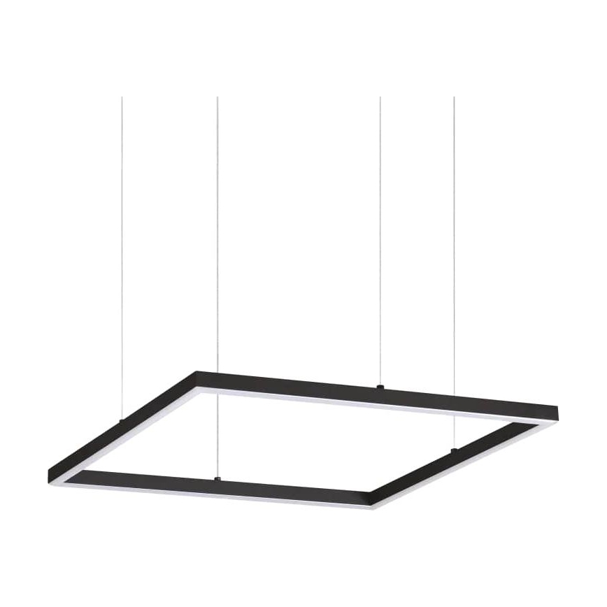Ideal Lux - LED Lustr na lanku ORACLE SLIM LED/33W/230V 3000K 50x50 cm černá