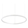Ideal Lux - LED Lustr na lanku ORACLE SLIM LED/37W/230V 2700K pr. 70,5 cm bílá
