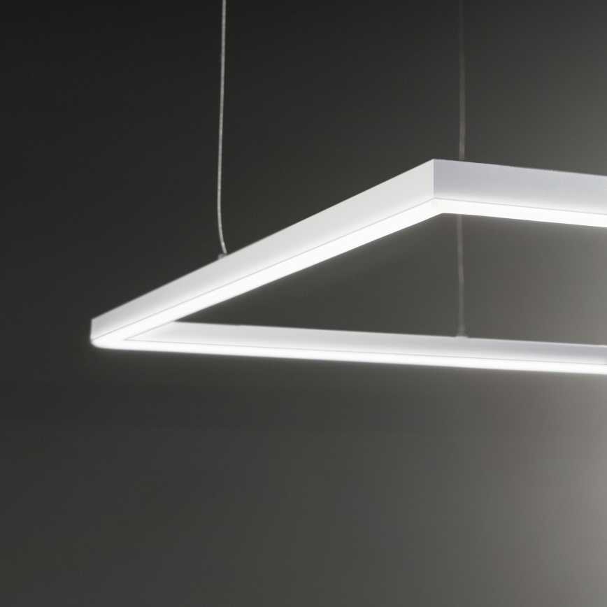 Ideal Lux - LED Lustr na lanku ORACLE SLIM LED/41W/230V 3000K 70x70 cm bílá