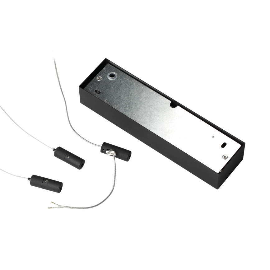 Ideal Lux - LED Lustr na lanku ORACLE SLIM LED/41W/230V 3000K 70x70 cm černá