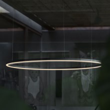 Ideal Lux - LED Lustr na lanku ORACLE SLIM LED/43W/230V pr. 90 cm černá