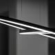 Ideal Lux - LED Lustr na lanku ORACLE SLIM LED/43W/230V pr. 90 cm černá