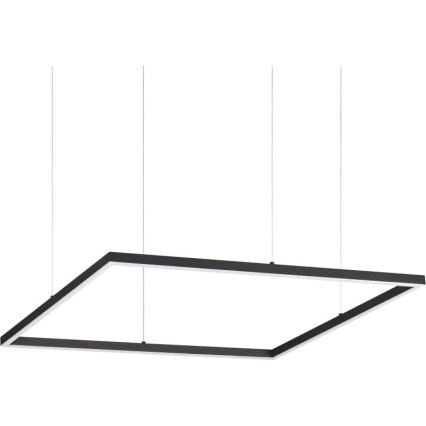 Ideal Lux - LED Lustr na lanku ORACLE SLIM LED/44W/230V 3000K CRI 90 70x70 cm černá