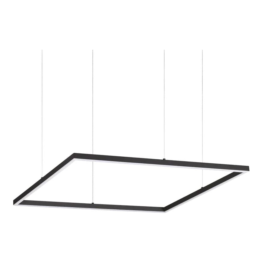 Ideal Lux - LED Lustr na lanku ORACLE SLIM LED/44W/230V 3000K CRI 90 70x70 cm černá