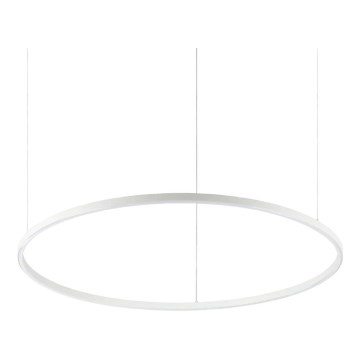 Ideal Lux - LED Lustr na lanku ORACLE SLIM LED/53W/230V 2700K CRI 90 pr. 90 cm bílá