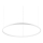 Ideal Lux - LED Lustr na lanku ORACLE SLIM LED/53W/230V 2700K pr. 90 cm bílá