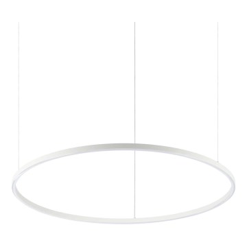 Ideal Lux - LED Lustr na lanku ORACLE SLIM LED/53W/230V 4000K CRI 90 pr. 90 cm bílá