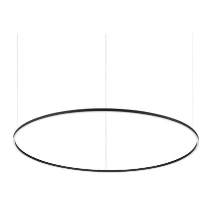 Ideal Lux - LED Stmívatelný lustr na lanku ORACLE SLIM LED/77W/230V 3000K CRI 90 pr. 150 cm černá