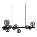 Ideal Lux - LED Lustr na lanku PERLAGE 10xG9/3W/230V 81 cm černá/kouřová černá