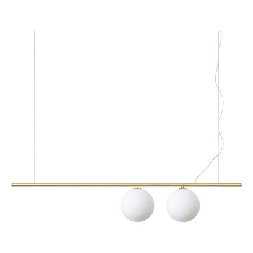 Ideal Lux - LED Lustr na lanku PERLINE 2xG9/3W/230V zlatá