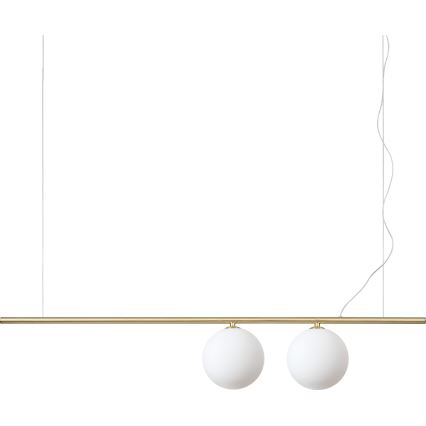 Ideal Lux - LED Lustr na lanku PERLINE 2xG9/3W/230V zlatá