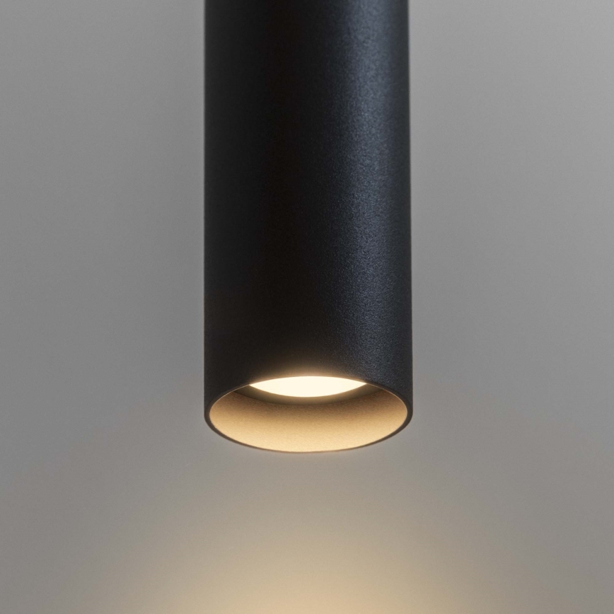 Ideal Lux - LED Lustr na lanku ULTRATHIN LED/11,5W/230V CRI 90 černá