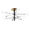 Ideal Lux - LED Lustr na tyči COSMOPOLITAN 10xG9/3W/230V pr. 124 cm černá