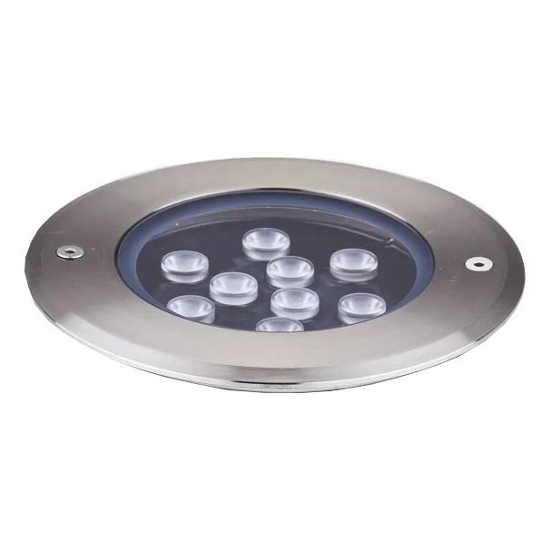 Ideal Lux - LED Nájezdové svítidlo FLOOR LED/12W/230V pr. 14 cm CRI 90 IP67 lesklý chrom